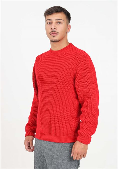 Maglione girocollo rosso da uomo IM BRIAN | MA3023010